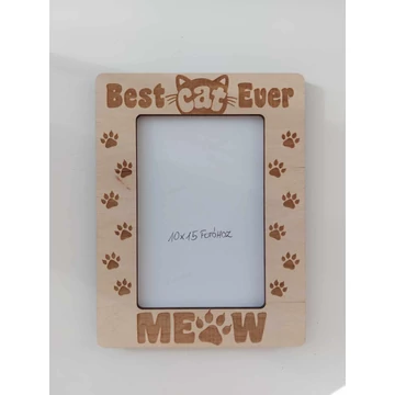 Cicás Képkeret Best Cat Ever Álló