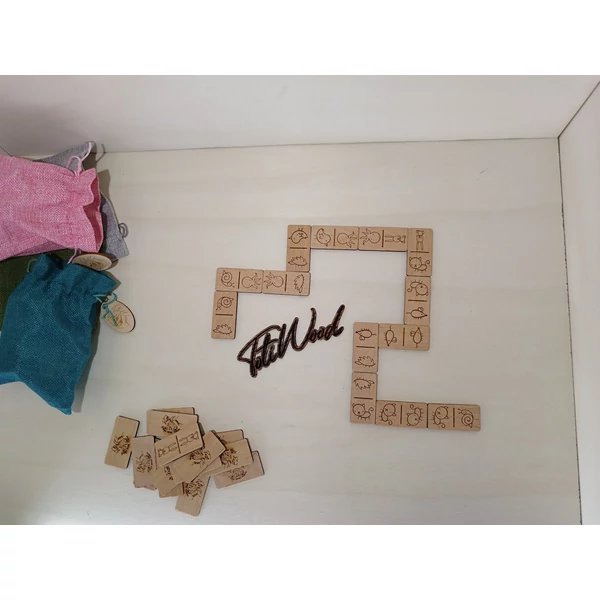 Állatos Mintás Dominó Zsákban